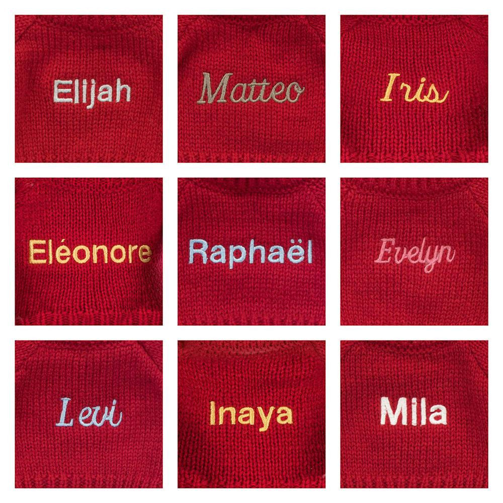 Bashful Luxe Bunny Rosa With Personalized Red Jumper - US 0231