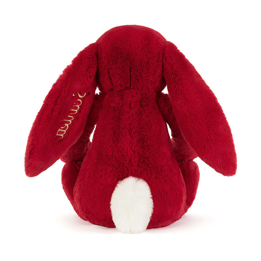Personalized Bashful Luxe Bunny Scarlett Huge - US 7472