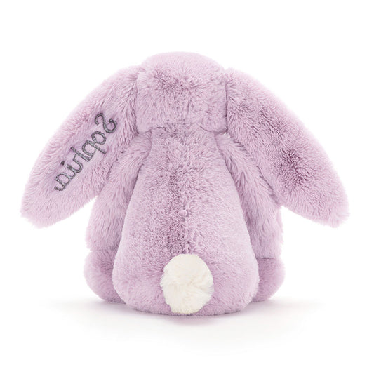 Personalized Bashful Lilac Bunny Medium - US 6595