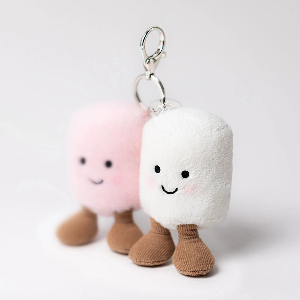 Amuseables Pair Of Marshmallows Bag Charm - US 3632