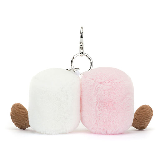 Amuseables Pair Of Marshmallows Bag Charm - US 3632