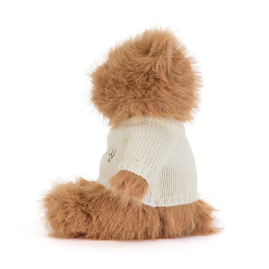 Bartholomew Bear Bouffant With Personalized Cream Jumper - US 4938