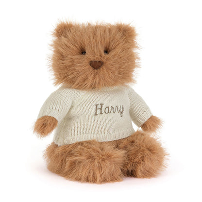Bartholomew Bear Bouffant With Personalized Cream Jumper - US 4938