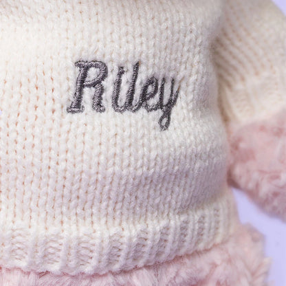 Leola Bear With Personalized Cream Jumper - US 5633