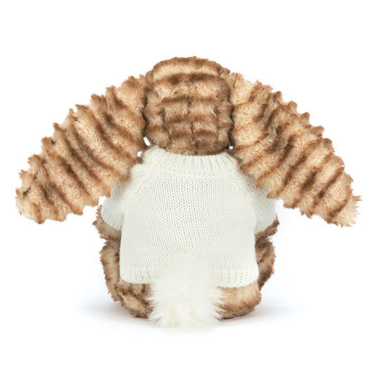 Bashful Luxe Bunny Juniper With Personalized Cream Jumper - US 4790