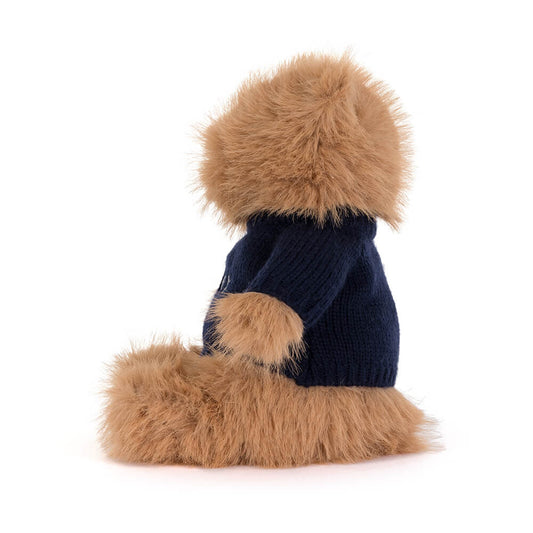 Bartholomew Bear Bouffant With Personalized Navy Jumper - US 6770