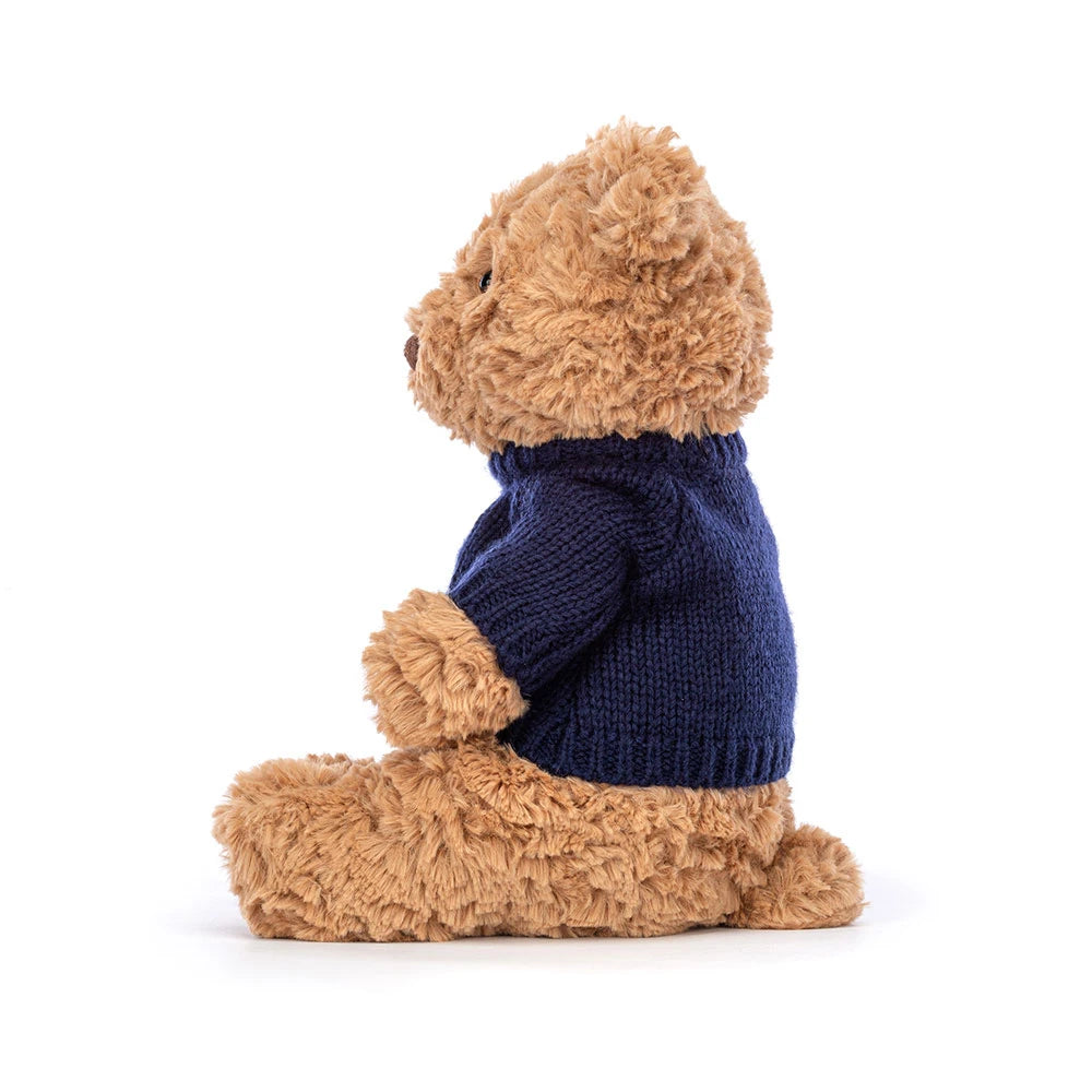 Bartholomew Bear With Personalized Navy Jumper - US 7743