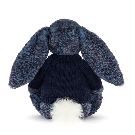 Hopscone Luxe Bunny With Personalized Navy Jumper - US 7795