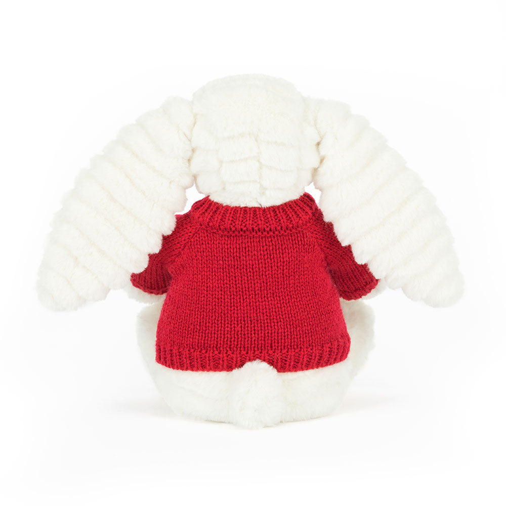 Bashful Luxe Bunny Nimbus With Personalized Red Jumper - US 2734