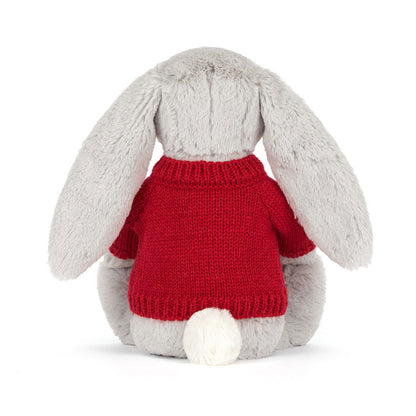 Blossom Silver Bunny 'Bloom' With Personalized Red Jumper - US 2466