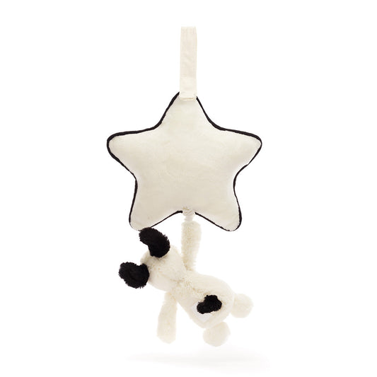 Bashful Black & Cream Puppy Musical Pull - US 2789
