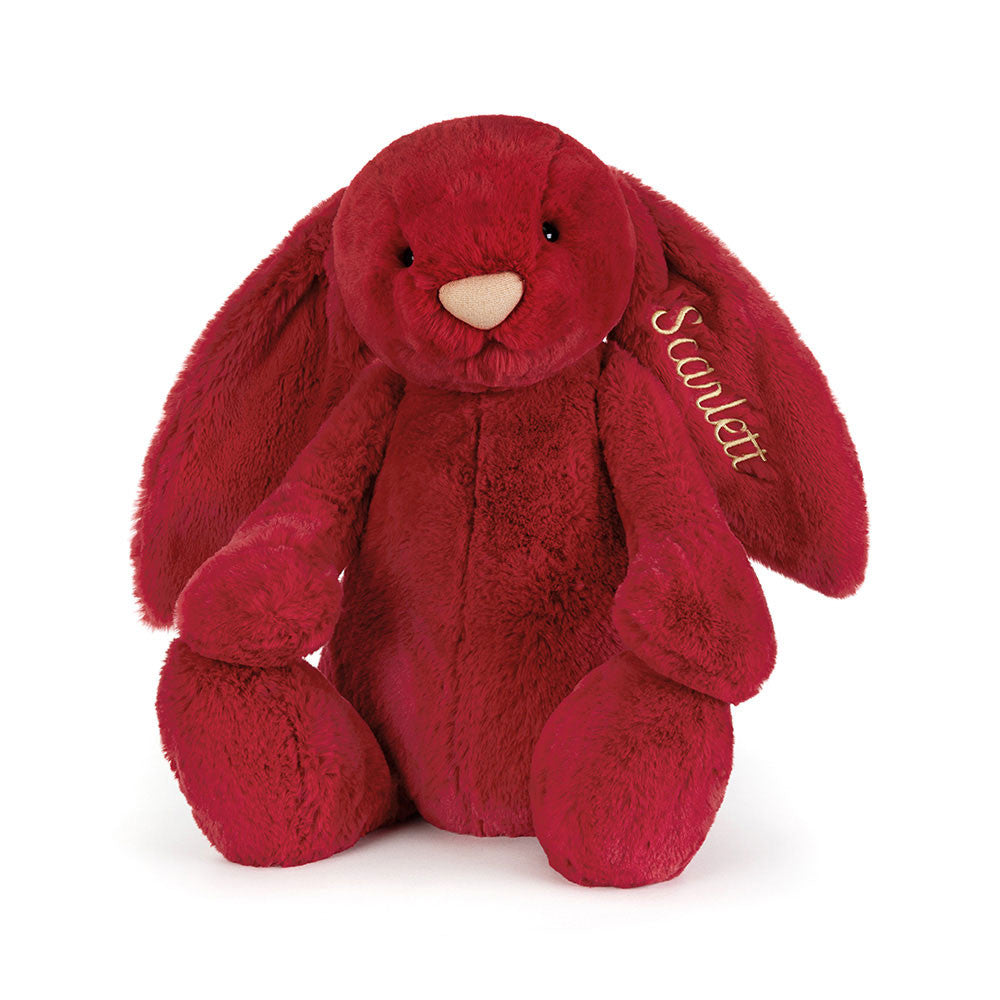 Personalized Bashful Luxe Bunny Scarlett Huge - US 7472