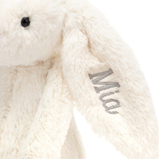Personalized Bashful Cream Bunny Medium - US 8381