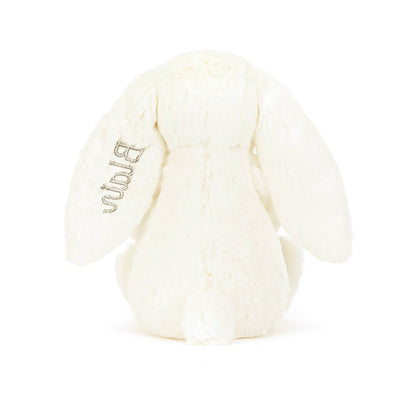Personalized Cream Bunny With Plant - US 0491