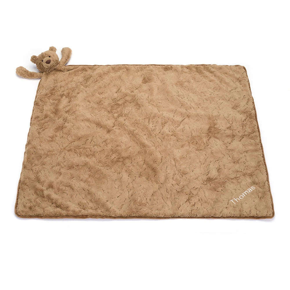 Personalized Bartholomew Bear Blankie - US 9432