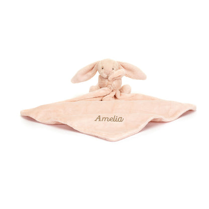 Personalized Bashful Blush Bunny Soother - US 4358