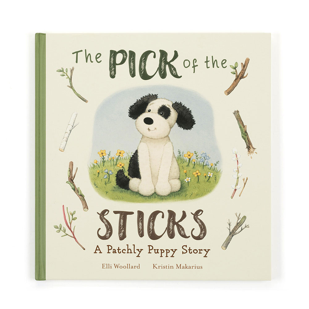 The Pick Of The Sticks Book And Bashful Black & Cream Puppy Medium - US 0438