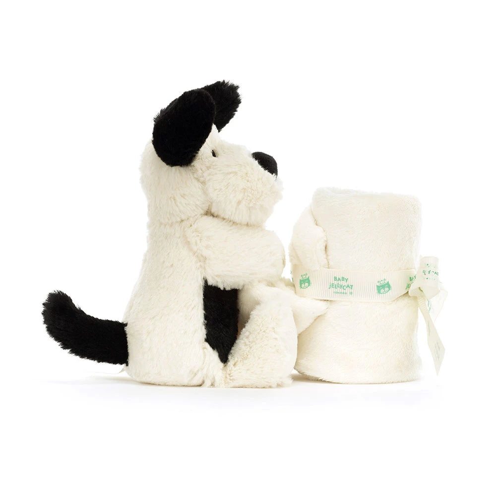 Bashful Black & Cream Puppy Soother - US 2059